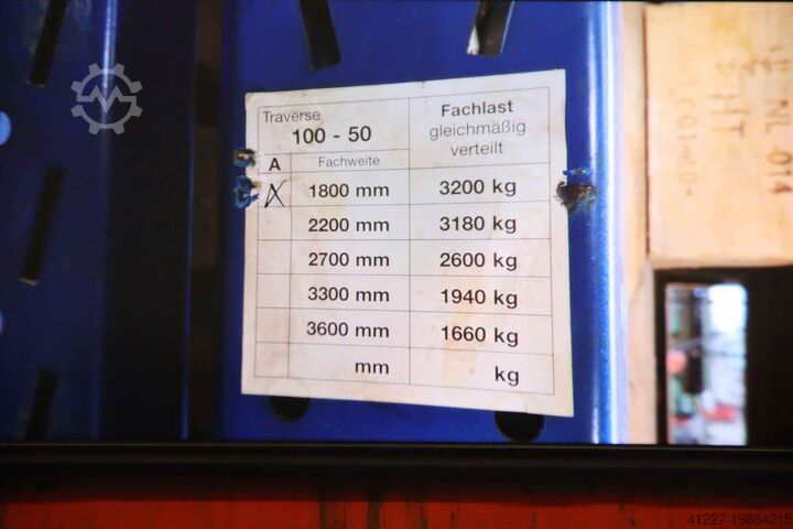 Стеллаж для поддонов unbekannt Feldbreite 1800 mm / 2 Felder / Höhe 3200 mm