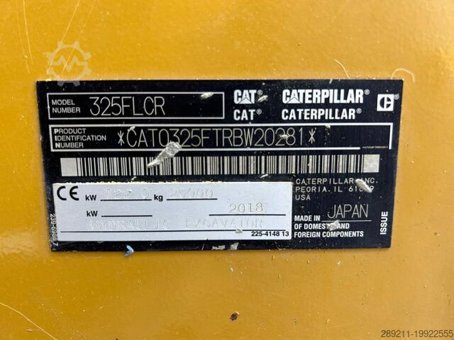 Гусеничный экскаватор Caterpillar 325 FL CR