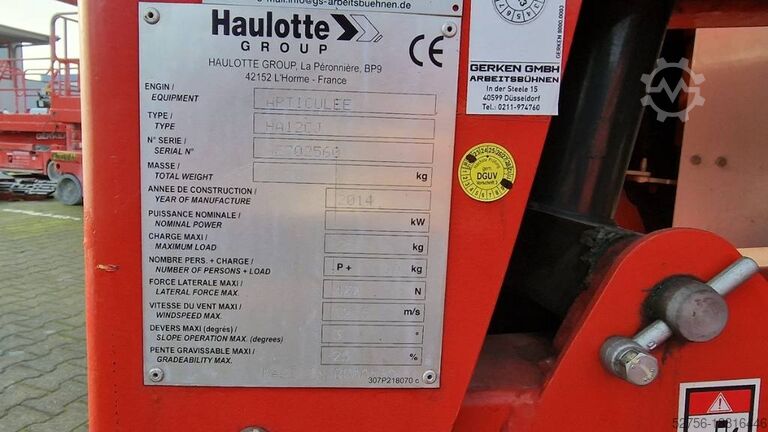 Шарнирно-телескопическая рабочая платформа Haulotte HA 12 CJ