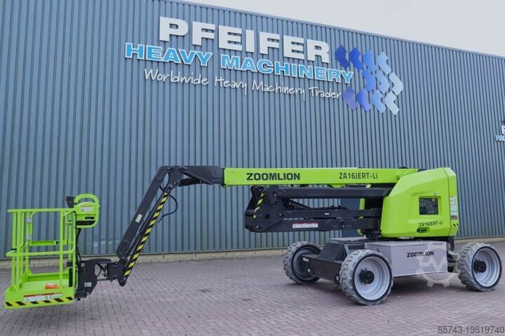 Шарнирно-телескопическая рабочая платформа Zoomlion ZA16JERT-LI NEW / UNUSED, Valid Inspection, *Guara