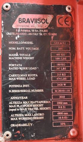 Ножничный подъемник Bravi Leonardo Lui Mini