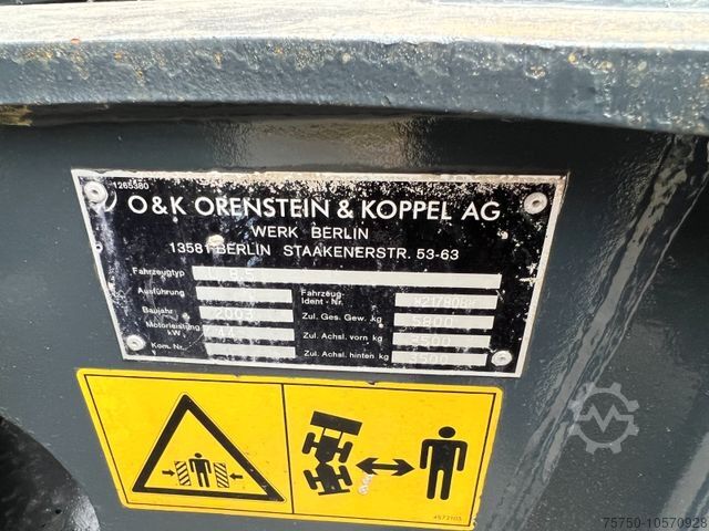 Погрузчик с колёсным шасси O&K L 8.5  - Schaufel - Palettengabel- 4717 Betriebs