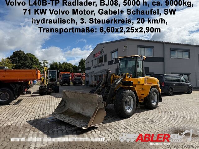 Колесный погрузчик Volvo L40 B TP Gabel Schaufel SW