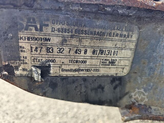 Ось SAF SKRB9019W TRAILER AXLE.
