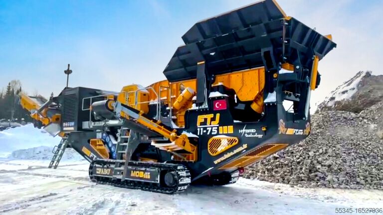 FTJ 11-75 Гусеничная Щековая Дробилка FABO Mobile crushing plant Mobile backenbrecher - brechanlagen