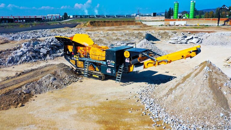 FTJ 11-75 Гусеничная Щековая Дробилка FABO Mobile crushing plant Mobile backenbrecher - brechanlagen