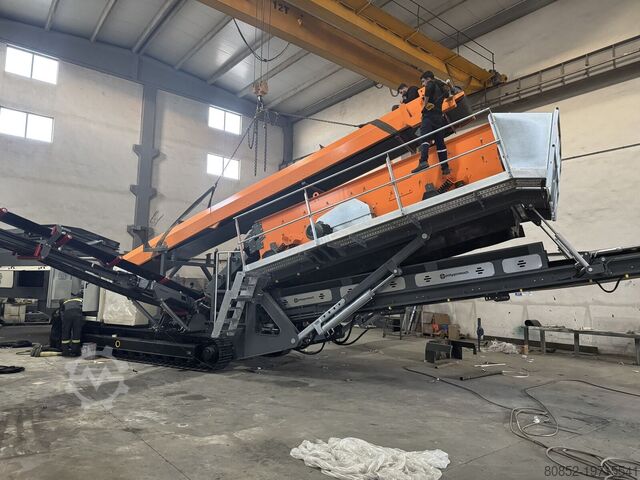 Дробилка Polygonmach PTS155   1500x5000mm  3 decks  track screen