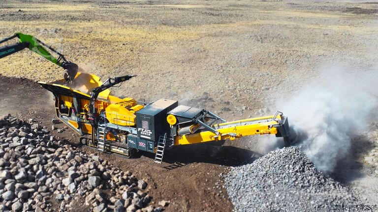 дробильное оборудование б/у FABO tracked mobile jaw crusher