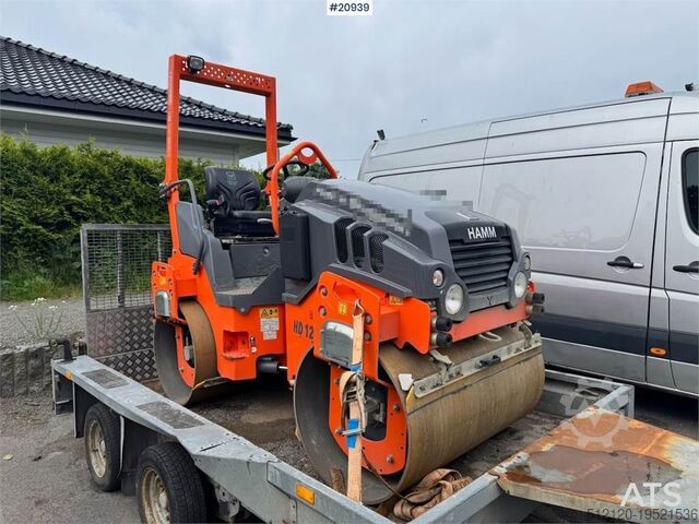 Тандемный ролик Hamm HD12 VV Tandem roller.