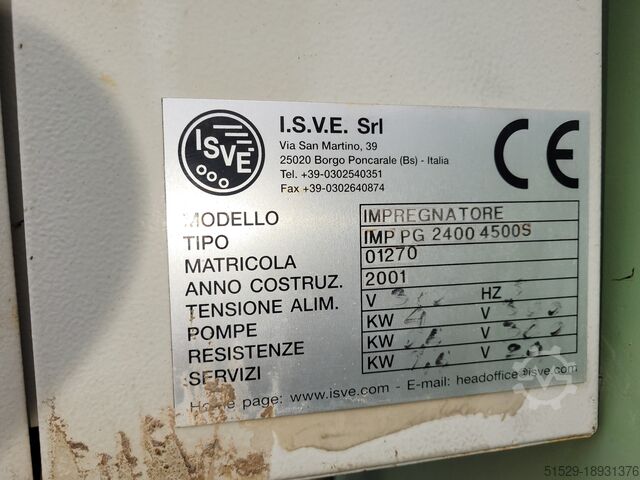 автоклав I.S.V.E IMPREGNATORE IMP PG 2400 4500S