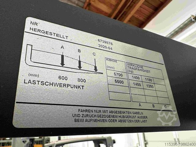 Ричтрак BT RRE140B - TRIPLEX 5,7 m - 683 Betriebsstunden !!!