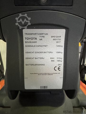 SPE 120 XR * ДЕМОНСТРАЦИЯ !! Выдвижная мачта + наклонные вилы !! TOYOTA SPE 120 XR *  DEMO !! REACH - MAST  +  Tilting Forks !!