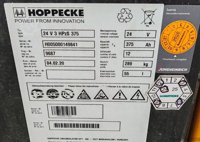 Электрические палетные тележки Jungheinrich ERE120 batt2020y