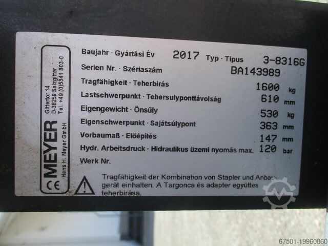 Зажим для тюков MEYER Ballenklammer 1600 kg (3337)