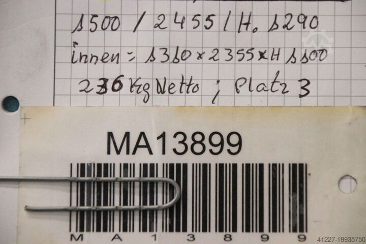 Рабочая платформа грузоподъёмность  кг unbekannt 2455/1510/H1300 mm