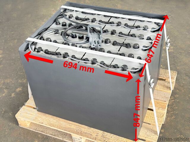 Аккумулятор для погрузчика 48V 4PZS 620AH — специальный корпус Jungheinrich ESE ETM ETV - Toyota FBRE BT RR RRE - Heli CPD - Hubtex MQ - Hyster - Clark