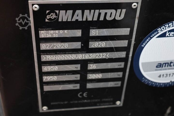 Вездеходный вилочный погрузчик Manitou MC30-4 Valid Inspection, *Guarantee, Diesel, 4x4 D