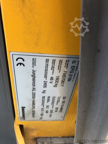 Электрический – 3 колеса Jungheinrich EFG 216 k