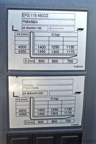 3-колесный вилочный погрузчик Jungheinrich EFG 115