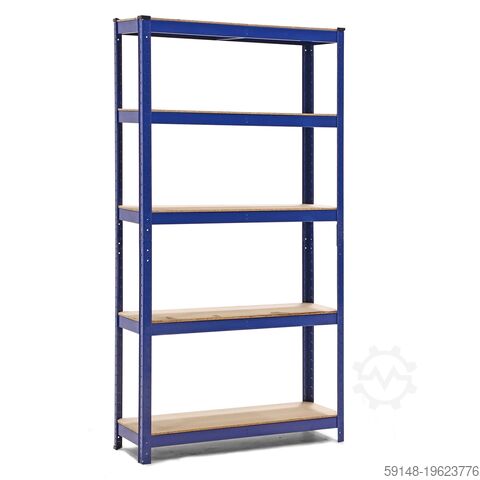 Б/у полочный стеллаж Fachbodenregal 55, базовая рама, ширина: 900, глубина: 300 мм. Kruizinga 77-A172826