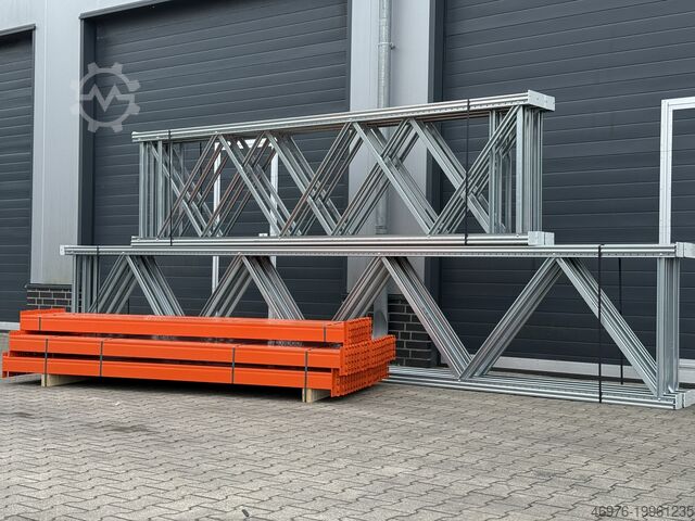 система стеллажей для поддонов на многоярусном складе Vogelsang NS/ Regallänge: 13,92 lfm. St.: 6.200 x 1.100 mm/ St.: 2.700 mm