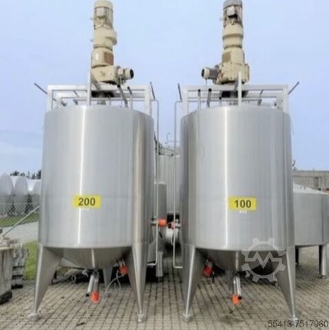 Процессный бак с мешалкой сверху Flender Himmel 4000L