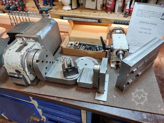 CNC 4-я ось поворотный стол + оснащение PARKSON WU INDUSTRIAL MNC-130R