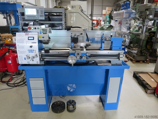 Токарно-центровой станок и токарный станок с подающим шпинделем HBM 320 x 900 DRO Professional