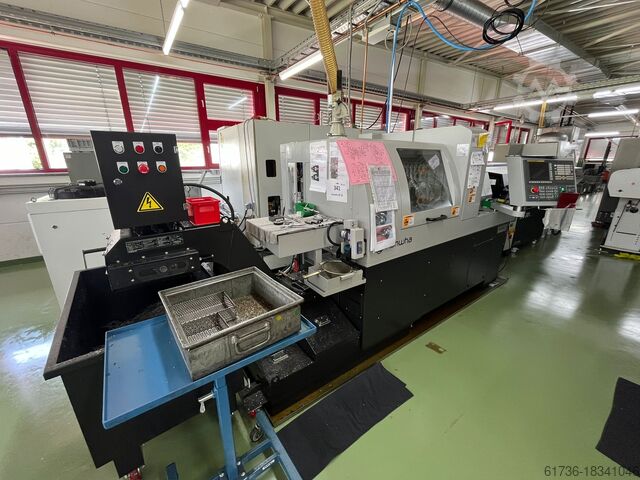 Автоматический токарный станок HANWHA XD26II-V Fanuc Y2 3-36 SFB-301