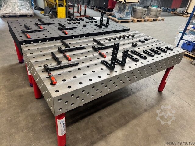 сварочный стол, поворотный стол, позиционер Protec 3 - D Schweisstisch Lochtisch normal + plasmanitriert