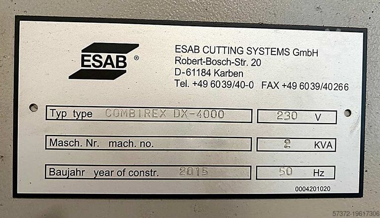 CNC портальная газорезательная машина ESAB Combirex DX-4000