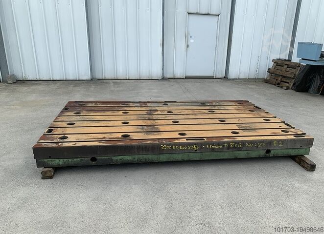 Рифленая чугунная плита Taque fonte rainurée - Floor Plate 3300 x 2000 x 240 mm - No 2