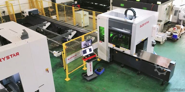 Станок для лазерной резки труб 7024TG 6kW 2 Chuck tube laser cutting machine