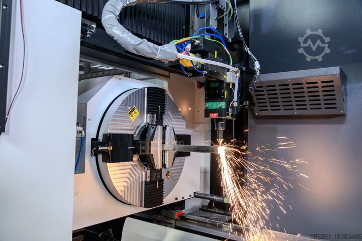 Лазерный труборезный станок Glorystar Laser,  1.5kW-3kW Three-Chuck Laser Tube Cutter(GS-6022HG)