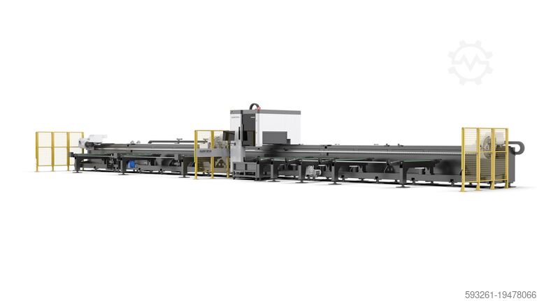 Станок для лазерной резки труб 3 Chuck laser pipe cutting machine GS9024HG 3000W-6000W