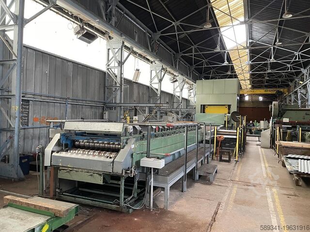 Линия профилирования гофрированных листов 1000 мм  