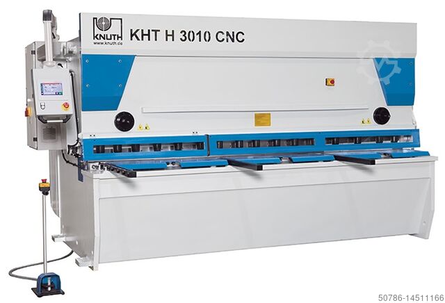 Гильотинные ножницы и листовые ножницы - KHT H 3010 CNC с устройством подъёма листа Knuth KHT H 3010 CNC mit Blechhochhaltevorrichtung