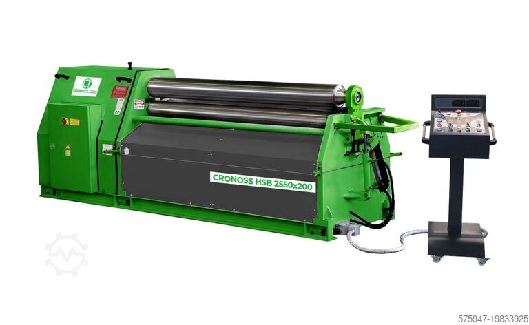 2550x10MM 3 верхних гидравлических цилиндра гибочный станок CRONOSSTECH HSB 3R 2550X250