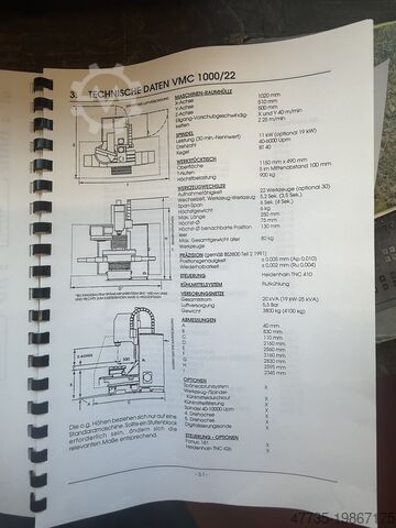 Вертикальный обрабатывающий центр с ЧПУ BRIDGEPORT VMC 1000