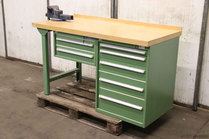 Верстак с тисками Garant Perschmann 1500/700/H860 mm