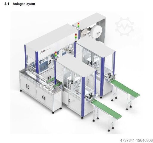 Производственная линия по изготовлению масок PIA Automation Amberg GmbH 