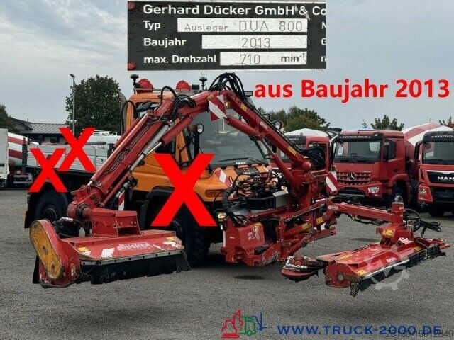 Кастомизированный фургон Unimog Unimog Dücker Mähkombi RSM Mäher DUA800