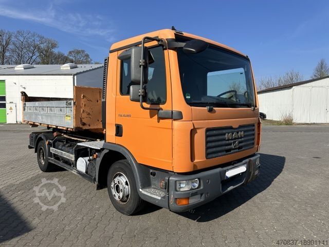 Самосвал-фургон MAN TGL 10.180 BB / Meiller RK 6.45 / 2 x Container