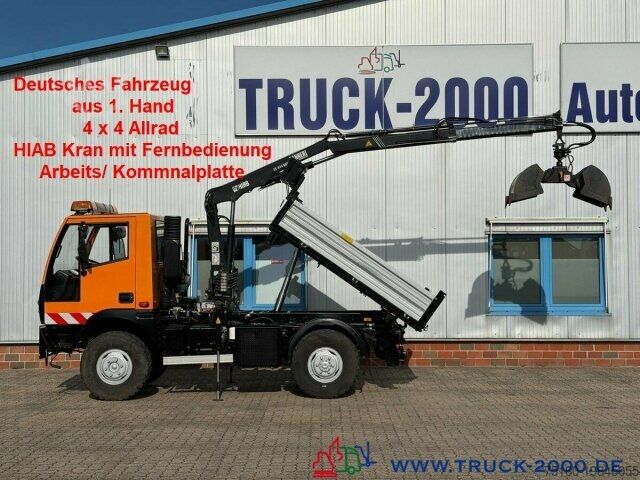 Самосвал-фургон Multicar BSI 4x4 Kran FB 5.+ 6.Steuerkreis Kommunalplatte