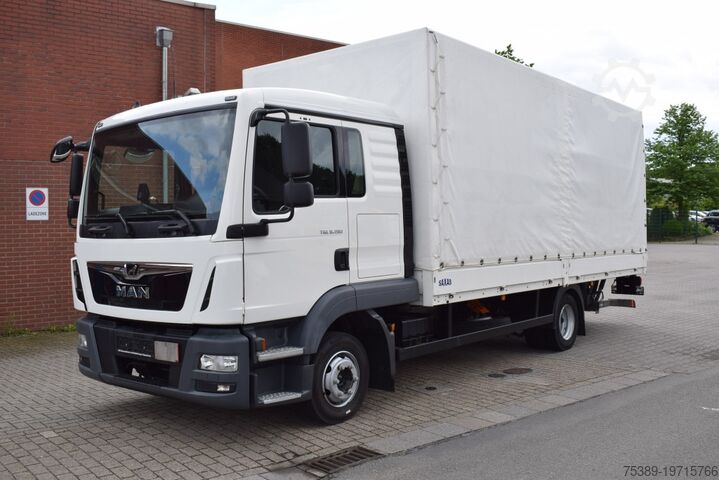 Фургон-шторник MAN TGL  8.190 Pritsche Plane LBW Tempomat Klima