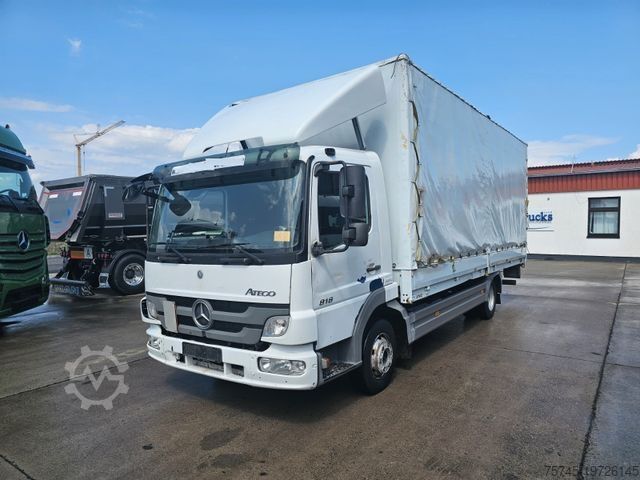 Фургон-шторник MERCEDES-BENZ ATEGO 818 * BÄR LBW 1T *  KLIMA * JUNGE AUFBAU