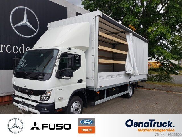 Фургон-шторник MITSUBISHI 7C18 Pritsche/Plane/LBW Klima,Schiebeplane re+li