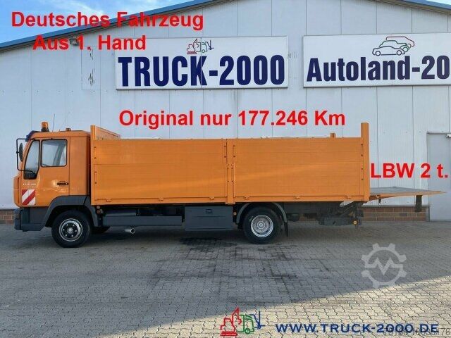 Пикап-фургон MAN LE 8.180 Nur 177 TKm- Bordwände 1.20m + LBW 2t.