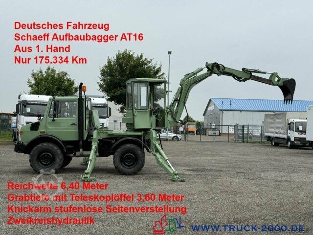 Фургон Unimog U427/10 Schaeff Mobilbagger AT 16 NUR 175 TKM