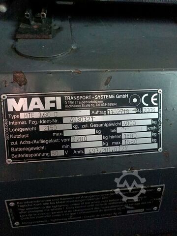 Электрический трактор MAFI MTE 3 / 30 D